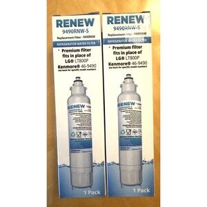 Replacement Filter 9490RW-S for LG LT800P and Kenmore 46-9490 Refrigerator Lot 2